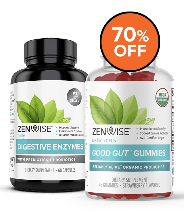 Zenwise Products Digestive Enzymes + Good Gut Gummies