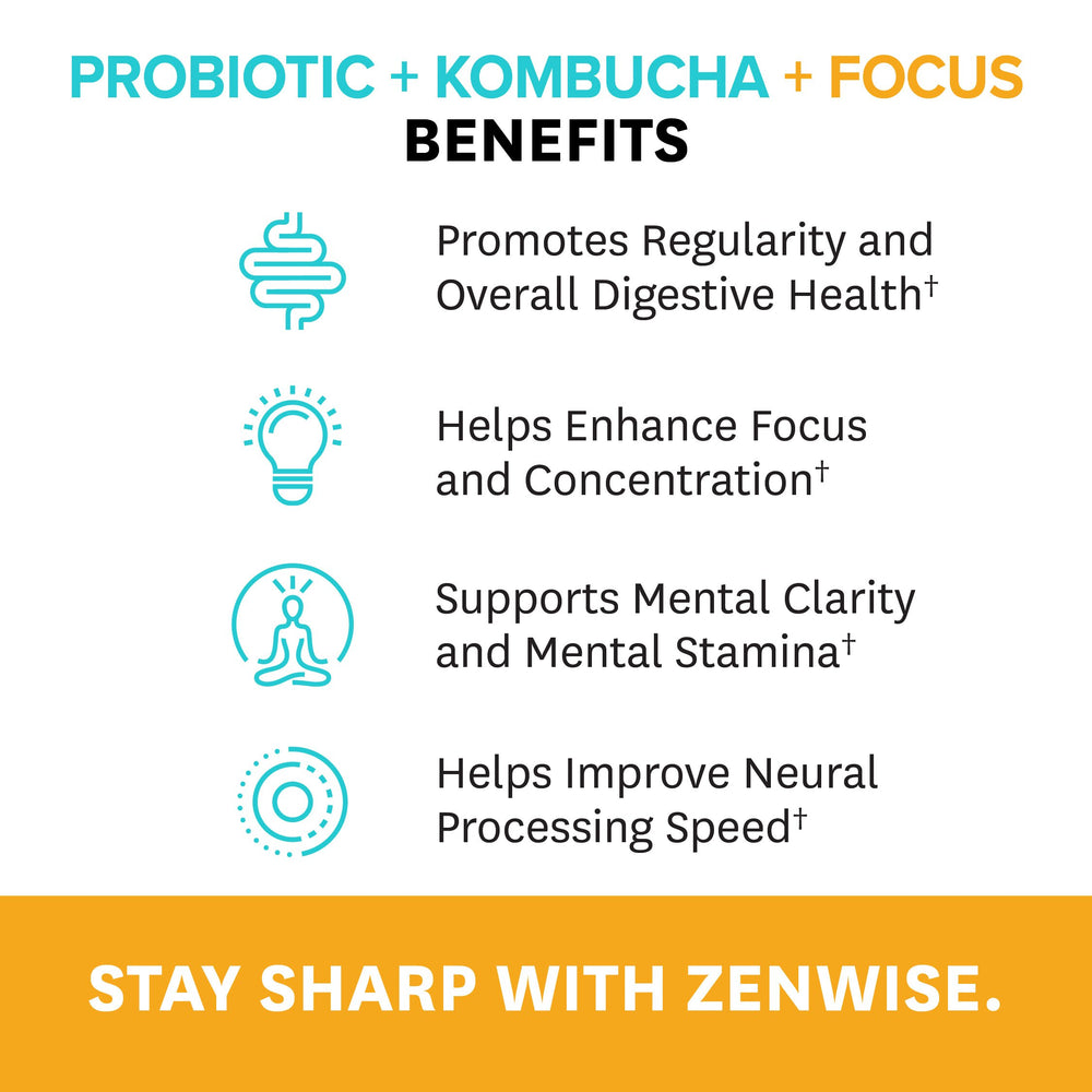 Probiotic + Kombucha + Focus