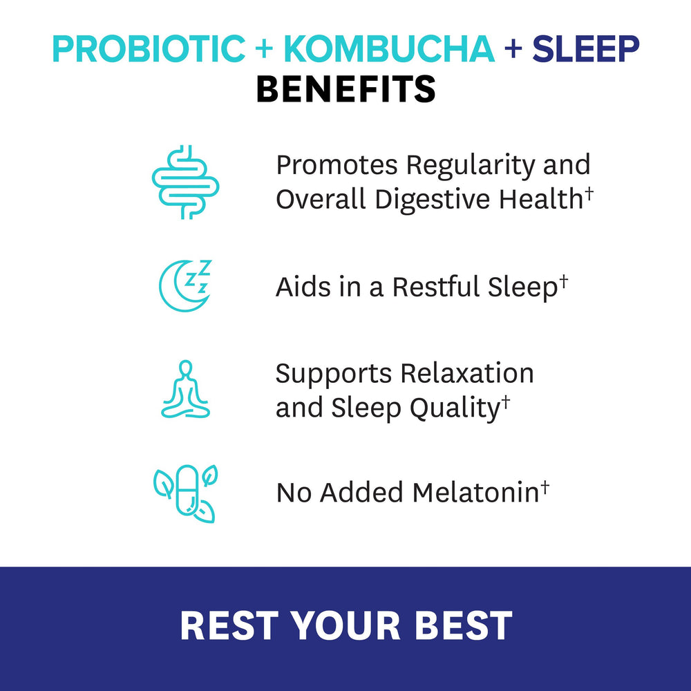 Probiotic + Kombucha + Sleep